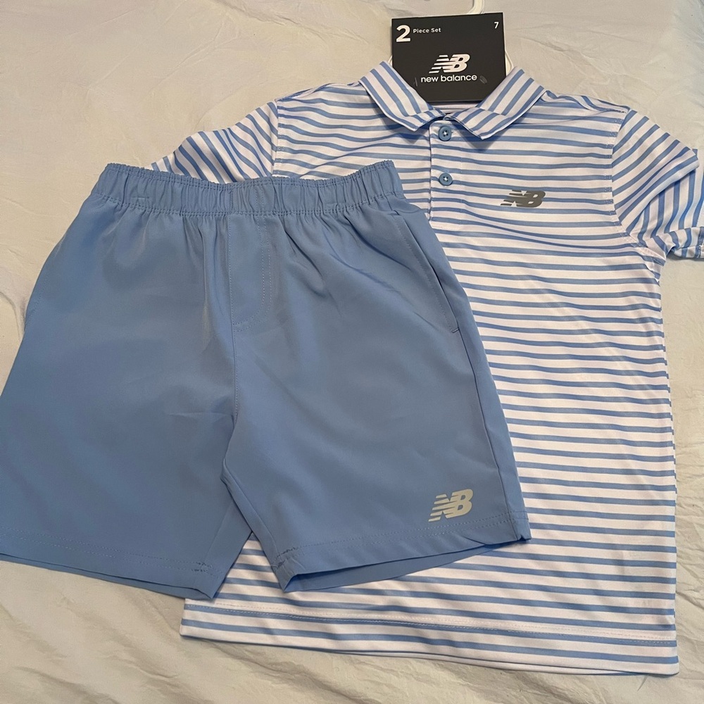 New Balance Boy’s Light Blue Matching Set